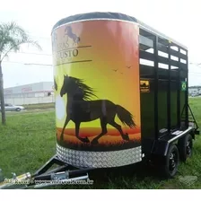 Projeto Reboque Transporte Para 02 Cavalos + Brinde.