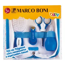 Kit Baby Necessaire Escova Aspirador Nasal Cortador Tesoura