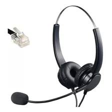 Auricular Headset Vincha Cabezal P/ Telefono Ip Yealink Rj9