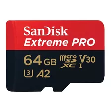 Cartão Microsd Sandisk Extreme Pro 64gb 170mb´s