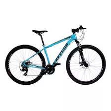 Bicicleta Aro 29 Cairu Lotus Nitro 21 Marchas Freio A Disco Cor Azul/preto Tamanho Do Quadro 17.5 Mtb