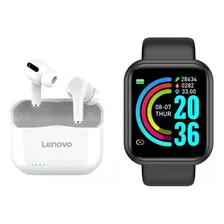 Smartwatch Reloj D20 Combo + Auriculares Lenovo Premium 