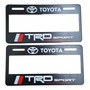 Portaplacas Toyota Yaris Corolla Prius Aygo Rojo 2 Piezas