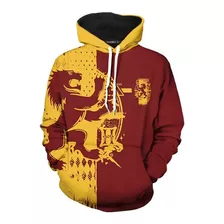 Sudadera Capucha Harry Potter Gryffindor Hombres Pullover