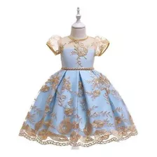 Vestido Elegante De Princesa Para Niñas De 4 A 9 Años P/fies