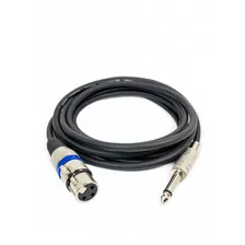 Cabo P10 Mono X Cannon Xlr 20 Metros Microfone - Mesa De Som