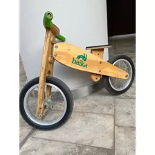 Camicleta Bicicleta Madera Baika Sin Pedal Rodado 12