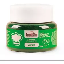 Corante Em Pó Lipossolúvel Gran Chef Verde - 30g