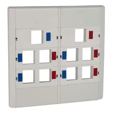 25 Espelhos 4x4 10 Saídas Para Rj 45 Modulo Removível Branco