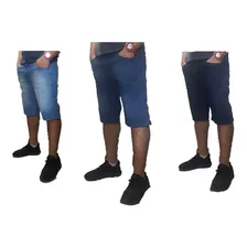 Kit 3 Bermudas Jeans Masculina Short Jeans Atacado Revenda