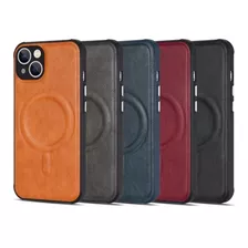  Case Leather Magsafe Magnetica Para iPhone 11 Pro Max