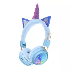 Audífonos Diseño Unicornio Inalámbricos Bluetooth Led