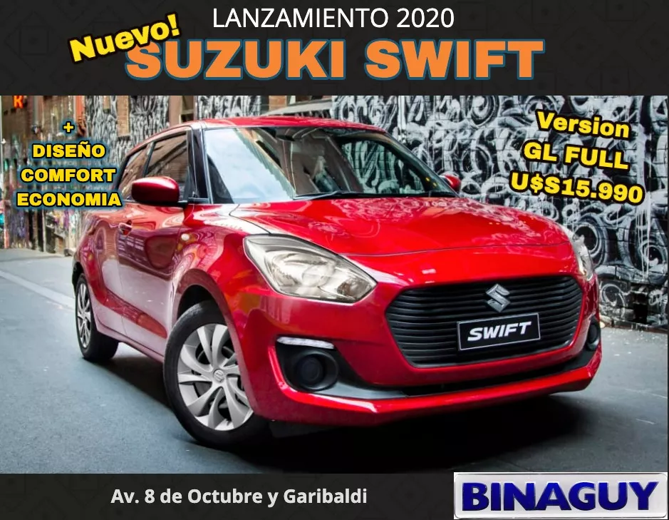 Suzuki Swift 1.2 Gl 5p / Entrega Hoy / Permuto Financio 100%
