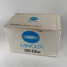 Caixa E Manual Da Tele Objetiva Minolta 135/2.8 Md