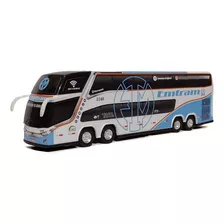 Miniatura Ônibus Emtram G7 4 Eixos 2 Andares 30cm