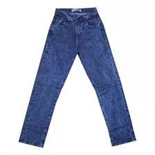 Pantalón Mom Jean Rígido Mujer T34-46 Tiro Alto Super Comodo