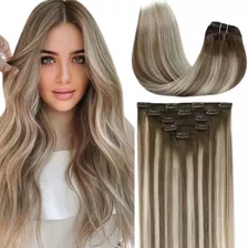 Laavoo - Extensiones De Cabello Humano Real Con Clip, Balaya