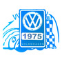 Calcomana Vinil Sticker Volkswagen Mujer Logo