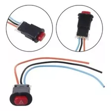 Interruptor Moto Universal Pisca Alerta Liga / Desliga Preto