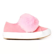 Zapatillas Niñas Gamuza Pompón Couce Oficial Varios Colores