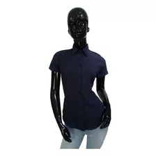 Blusa/camisa Dama Vestir Manga Corta Moderna Fina Tendencia 