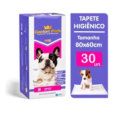 Tapete Higiênico Para Cães Confort Pads 80x60cm 30 Und.