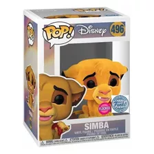 Funko Pop Disney El Rey Leon - Simba Flocked Exclusivo