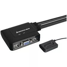 Iogear 2 Port Usb Vga Cable Kvm Switch With Cables And