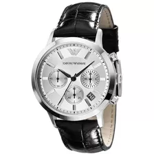 Reloj Emporio Armani Ar2432 Black Leather Original Sellado