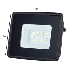 Foco Proyector Led 10w Exterior Pack 5 Unidades Color De La Carcasa Negro Color De La Luz Blanco Frío