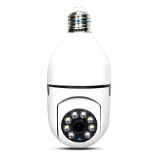 Câmera Ip Segurança Lâmpada Yoosee Panorâmica Wifi1080 Espiã Cor Branco