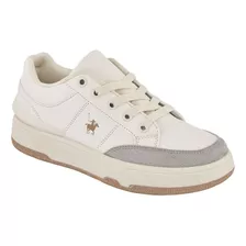 Tenis Polo Club Para Mujer Beige Low Top Street 23and