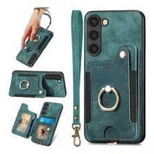 Funda S23, Tarjetero Para Samsung Galaxy S23, Soporte Con A