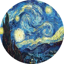 Painel Tecido Redondo Festa Van Gogh 1,50 X 1,50 C/ Elástico