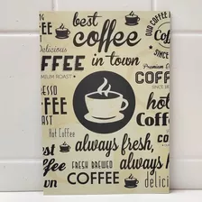 Placa Decorativa Em Mdf 21x30 | Coffee In Town