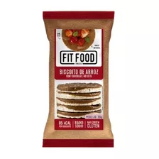 Biscoito De Arroz Com Chocolate Ao Leite 70g Fit Food Kit 6 