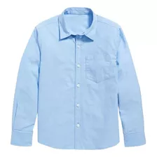 Camisa Niño Old Navy Built-in Flex Oxford Celeste