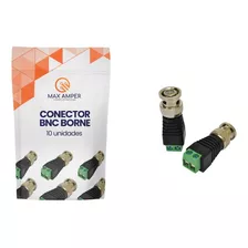 10 Pcs Plug Conector Bnc Macho Com Borne De Parafuso