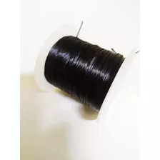 Fio De Silicone Seda Para Mega Hair / Preto / 1 Rolo 10 M