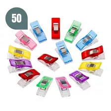 Clips, Pregador Grampo Costura Quilting - Colorido (50 Unid)