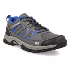 Zapatilla Hombre Weinbrenner Florida Low Gris Oscuro-azul