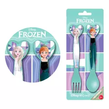 Set Cubiertos Cuchara Tenedor Frozen Alimentación Infantil