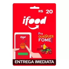 Cartão Presente Ifood R$20 Reais Gift Card digital