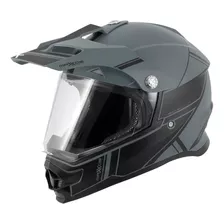 Capacete Com Viseira Mattos Racing Ttr Cinza Street Moto