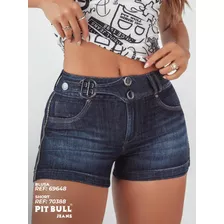 Shorts Jeans Feminina Pitbull Original Ref 70388