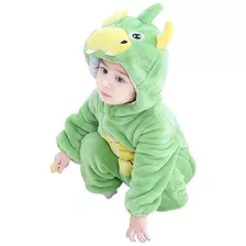 Macacao Pijama Fantasia Infantil Bebe Inverno Bichinhos