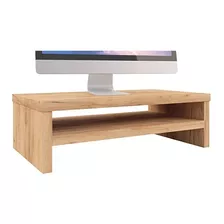 Soporte Base De Monitor Y Laptop Con Repisa Uso Ergonómico