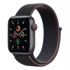 Apple Watch Se (gps + Cellular, 40mm) - Caixa De Alumínio Cinza-espacial - Pulseira Loop Esportiva Carvão