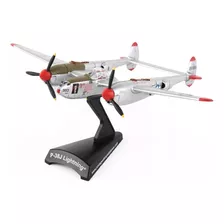 Miniatura Avião Bombardeiro P38j Lightning Prata Daron