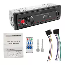 Auto Estereo Coche Reproductor Mp3 Radio Con Bt Aux Usb Sd